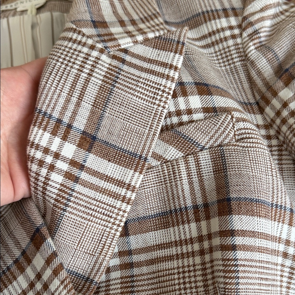 Veronica Beard Viva Dickey Brown Plaid Double-Breasted Blazer - Picture 10 of 10